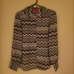 Missoni for Target black and white blouse